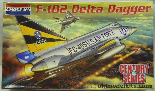 Monogram 1/48 F-102 Delta Dagger - Century Series Issue, 85-5518 plastic model kit